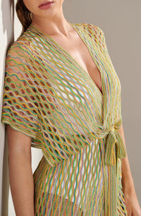 Kimono Velia ceinturé - Multicolore