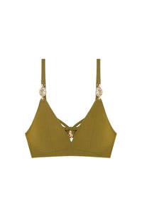 Haut de bikini triangle Agata - Bronze