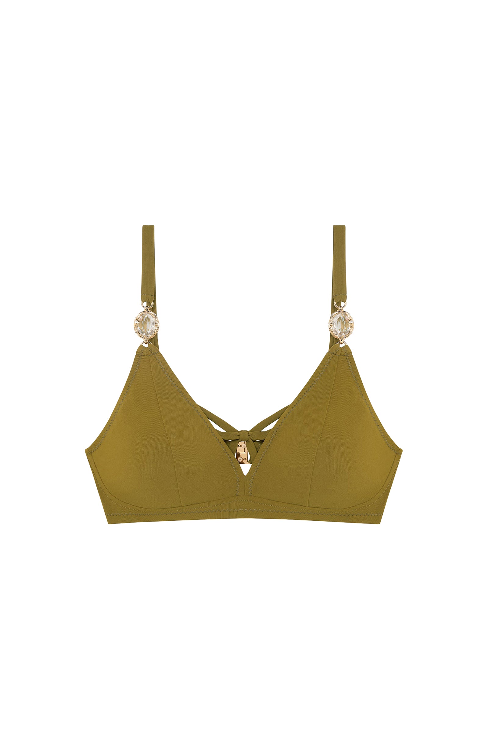 Haut de bikini triangle Agata - Bronze