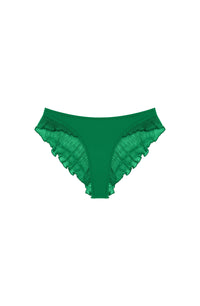 Bas de bikini string Alala à volants - Jade