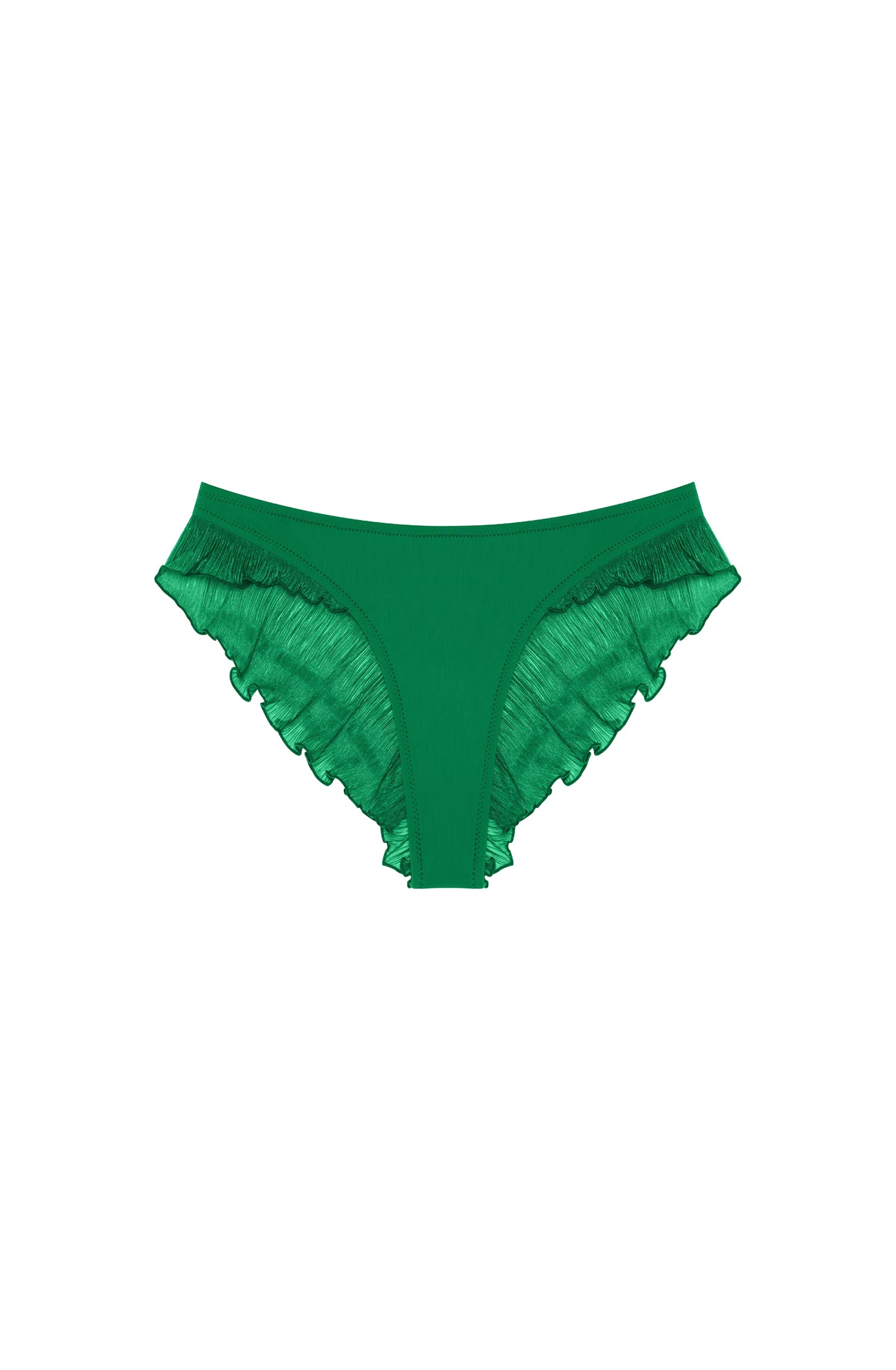 Bas de bikini string Alala à volants - Jade
