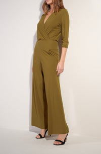Carin wrap-around jumpsuit - Bronze