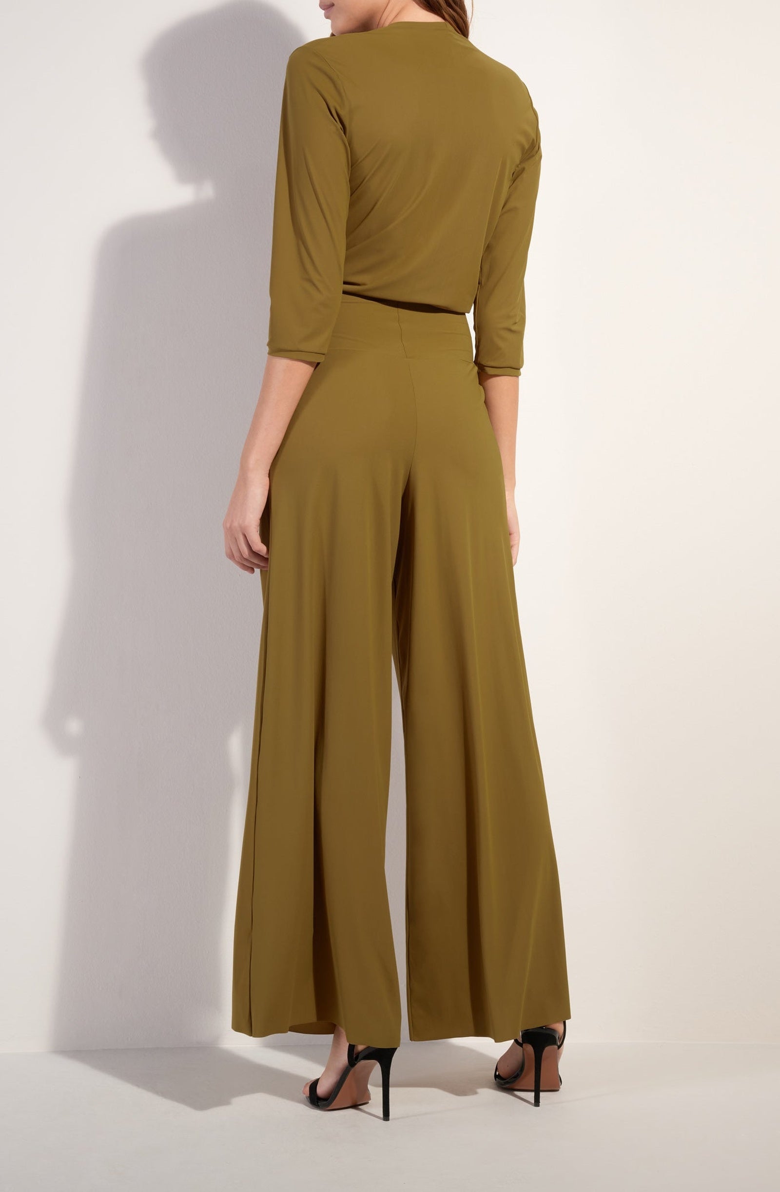 Carin wrap-around jumpsuit - Bronze