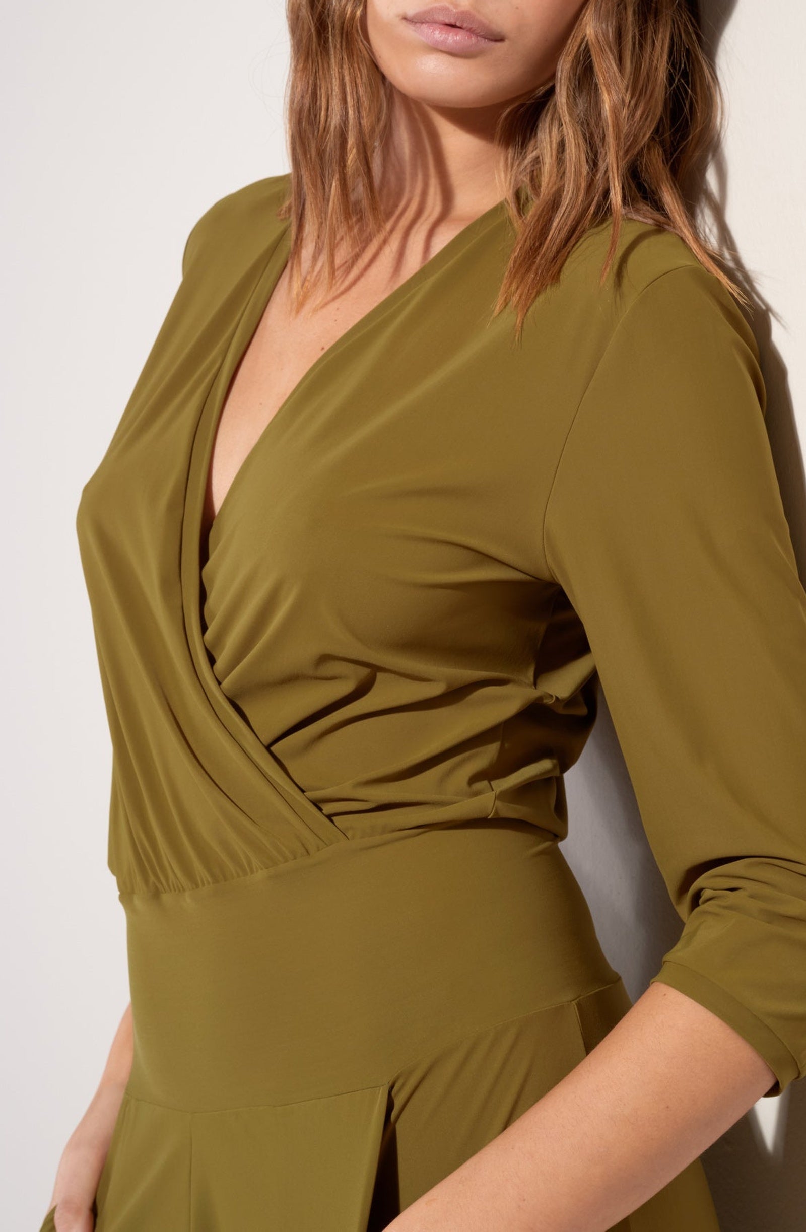 Carin wrap-around jumpsuit - Bronze