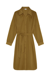 Cassandre shirt dress - Bronze
