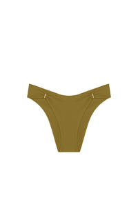 Bas de bikini tanga Claudie échancré - Bronze