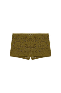 Dylan high-waisted lace shorts - Bronze