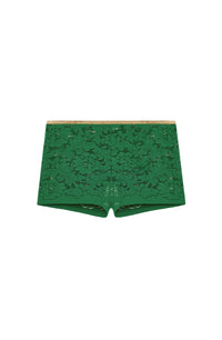 High-waisted lace Dylan shorts - Jade