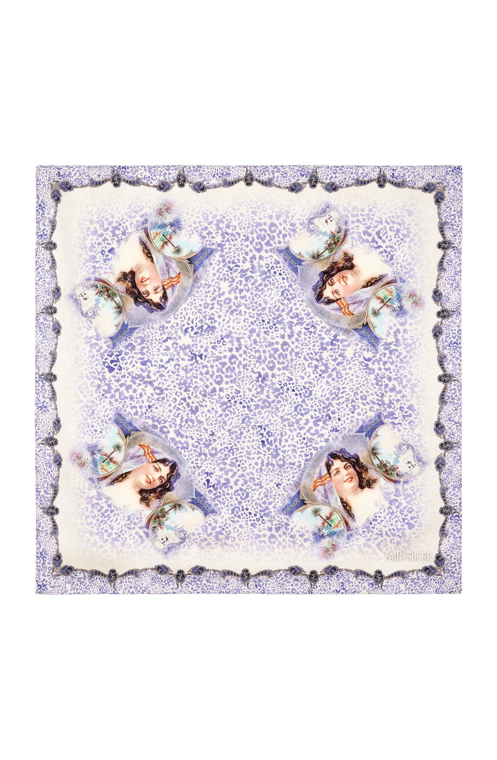 Foulard Flo imprimé en satin - Unique