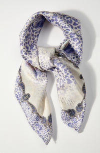 Foulard Flo imprimé en satin - Unique