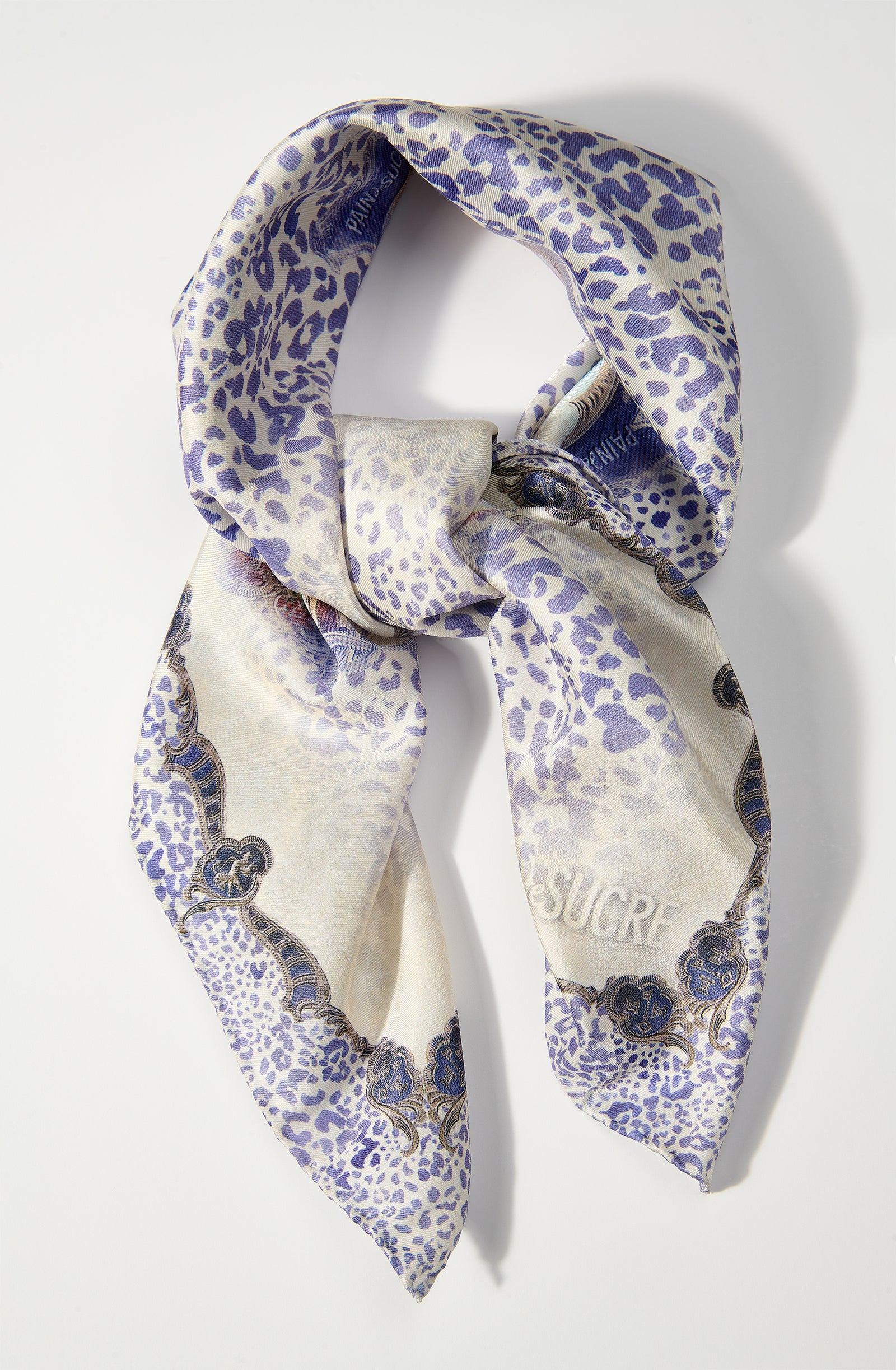 Foulard Flo imprimé en satin - Unique
