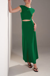 Robe longue Kolil - Jade