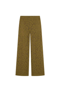 Pantalon droit Paco en dentelle - Bronze