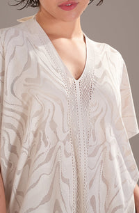 Pery fringed poncho - Jade