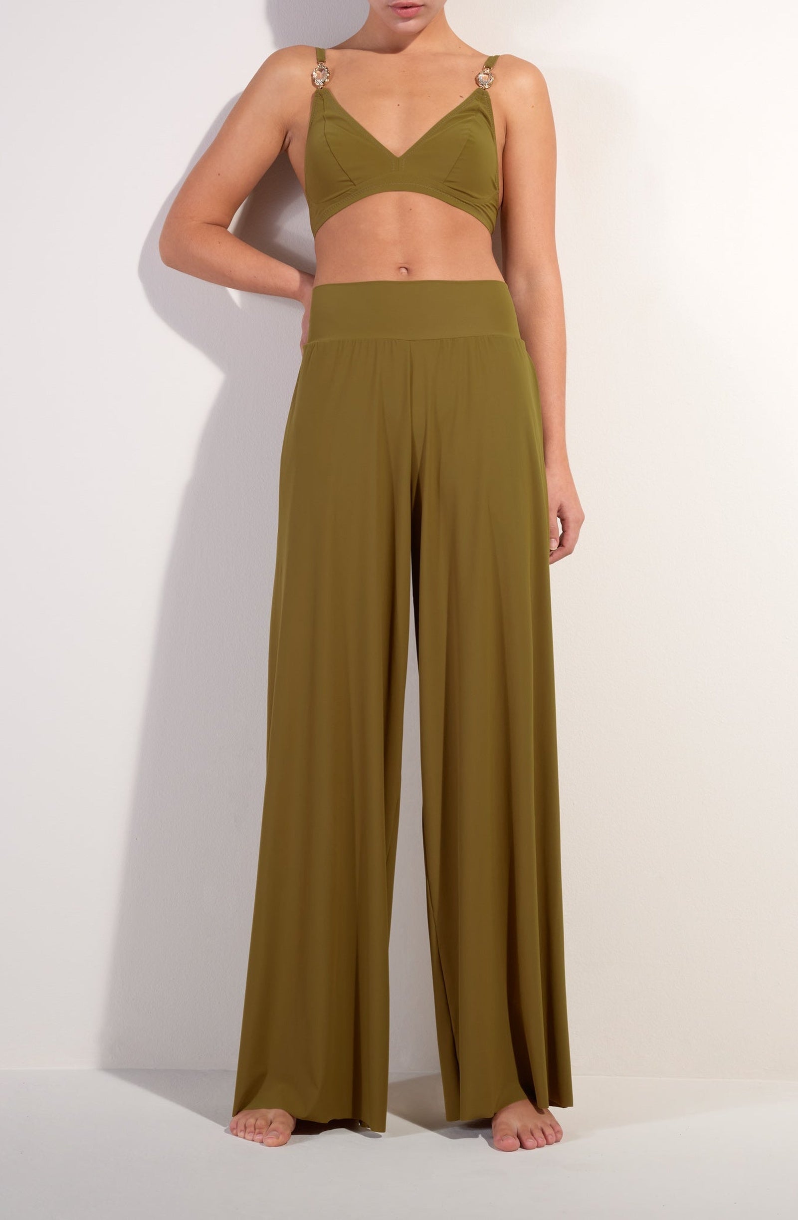 Pantalon Pitta fluide - Bronze