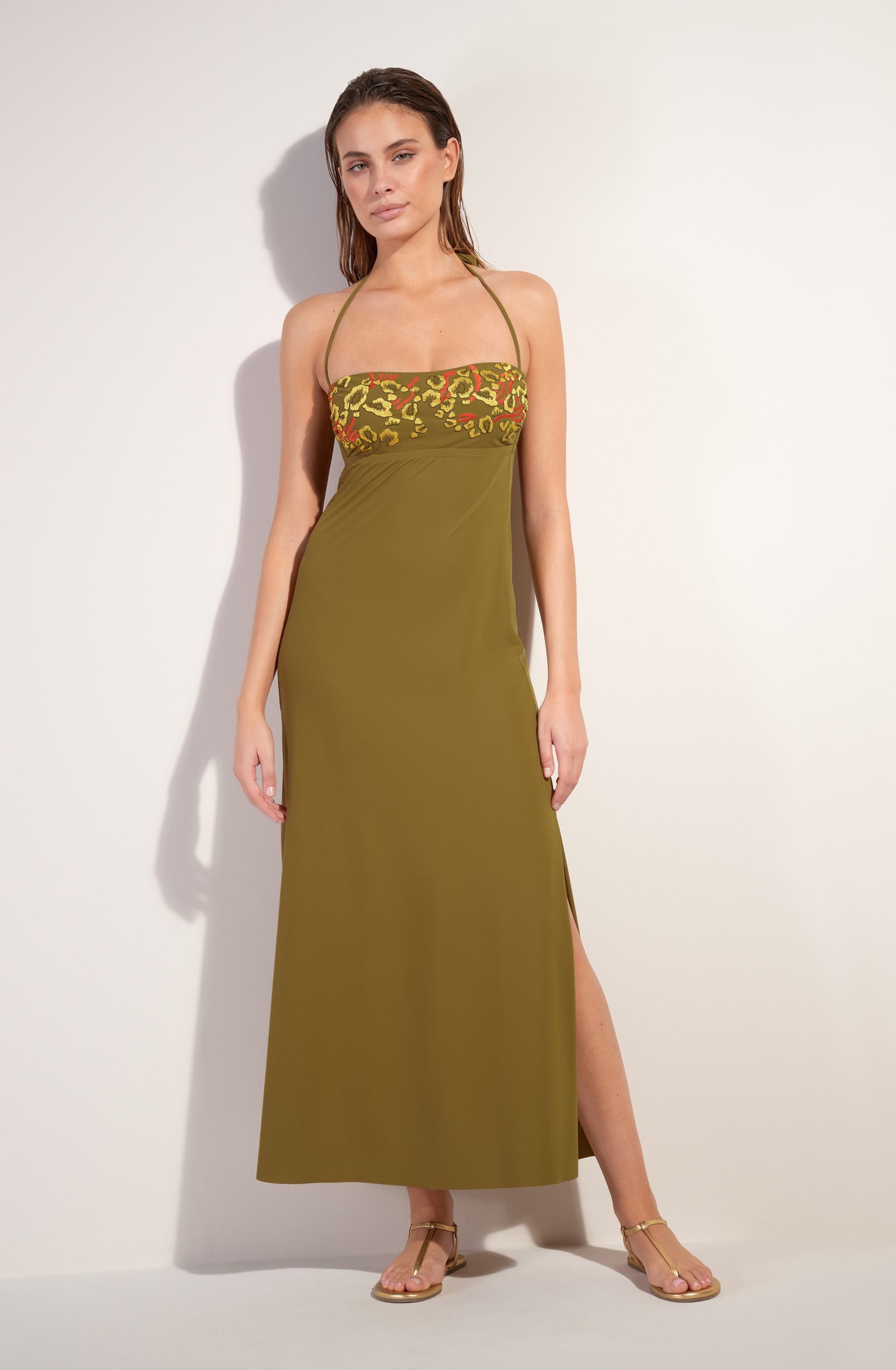 Robe bustier Reine - Bronze