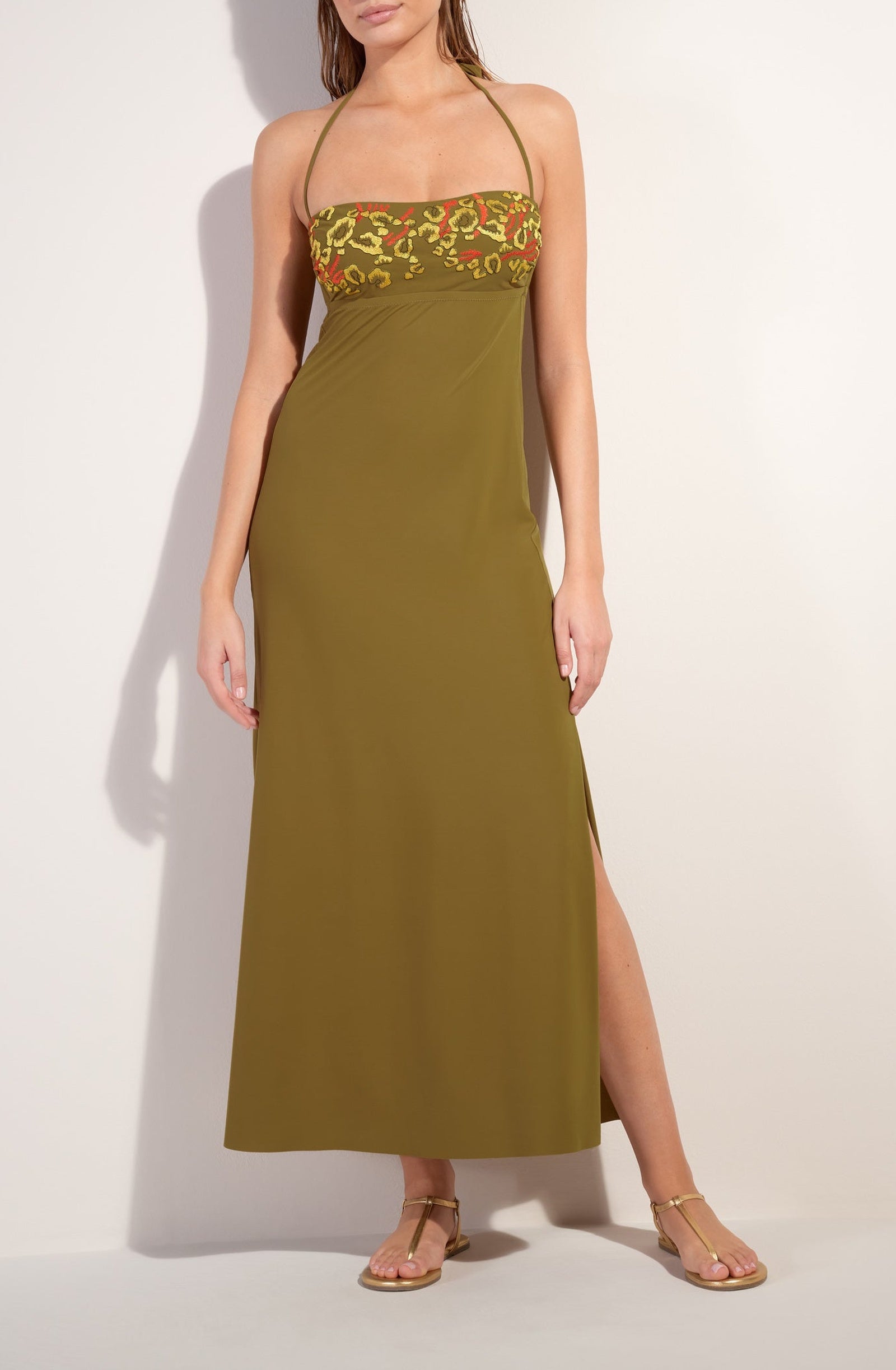 Reine Strapless Dress - Bronze