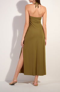 Reine Strapless Dress - Bronze