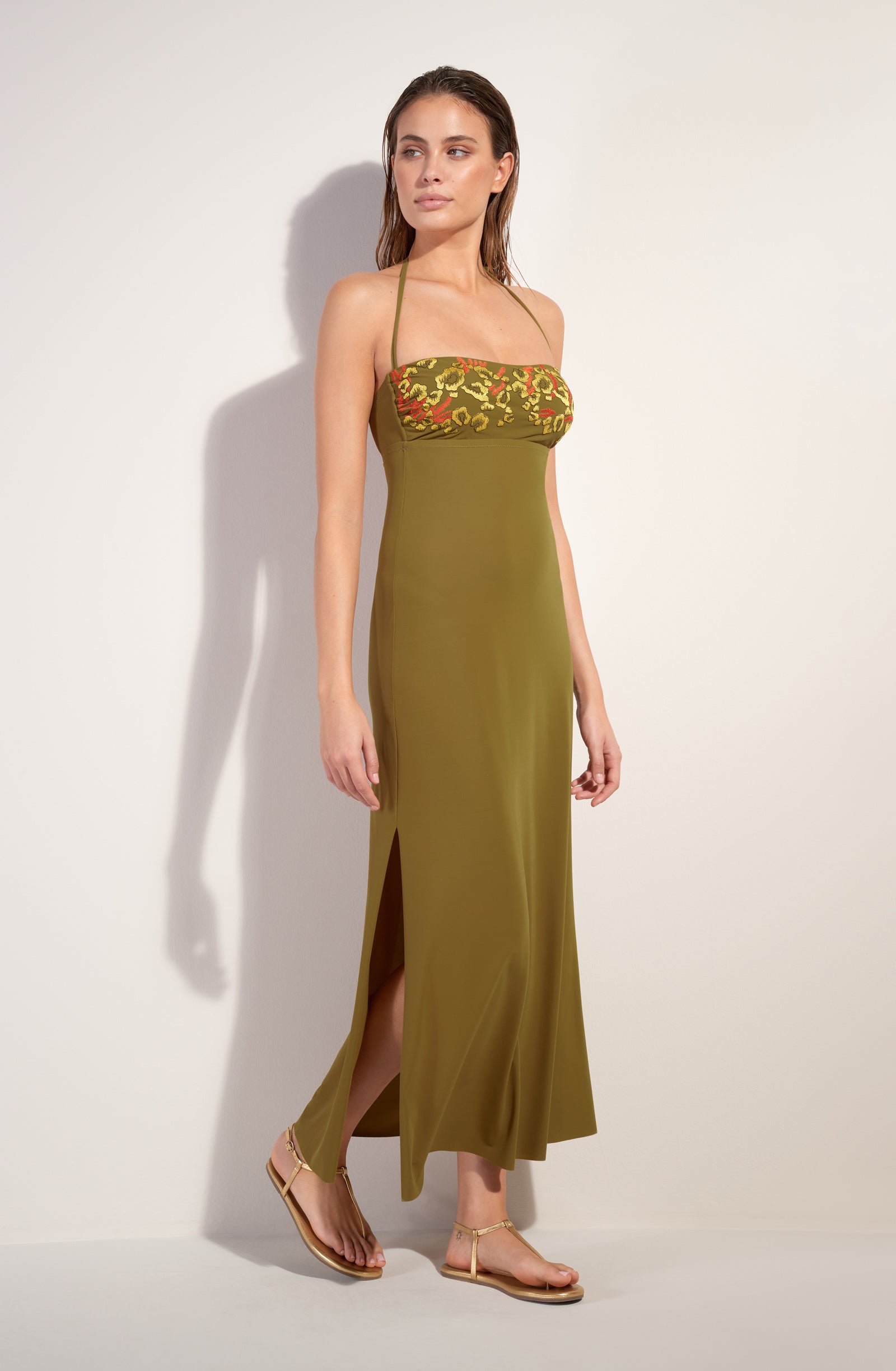 Robe bustier Reine - Bronze