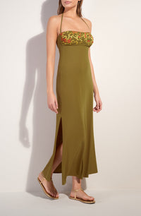 Reine Strapless Dress - Bronze