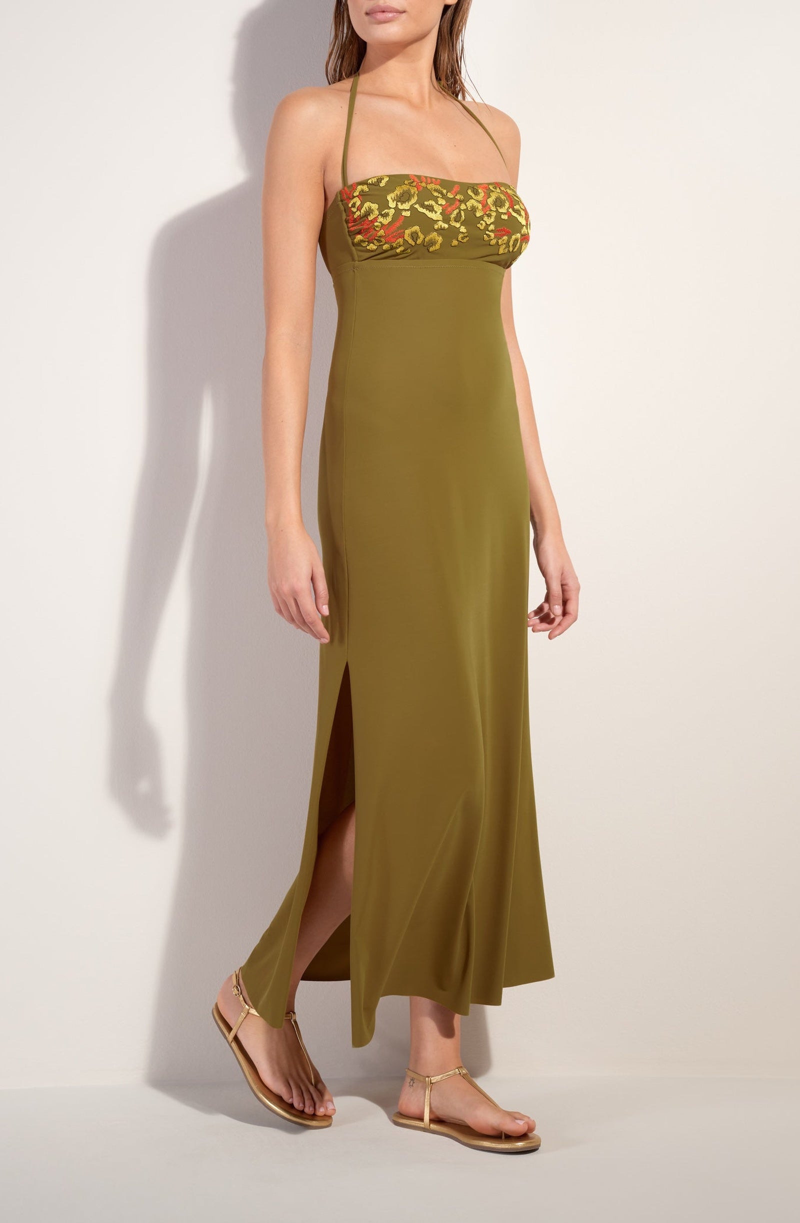 Reine Strapless Dress - Bronze