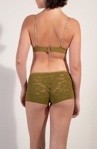 Swann lace triangle bra - Bronze