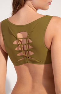 Haut de bikini brassière Tecla - Bronze