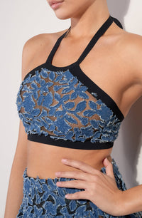 Tony embroidered crop top - Jeans