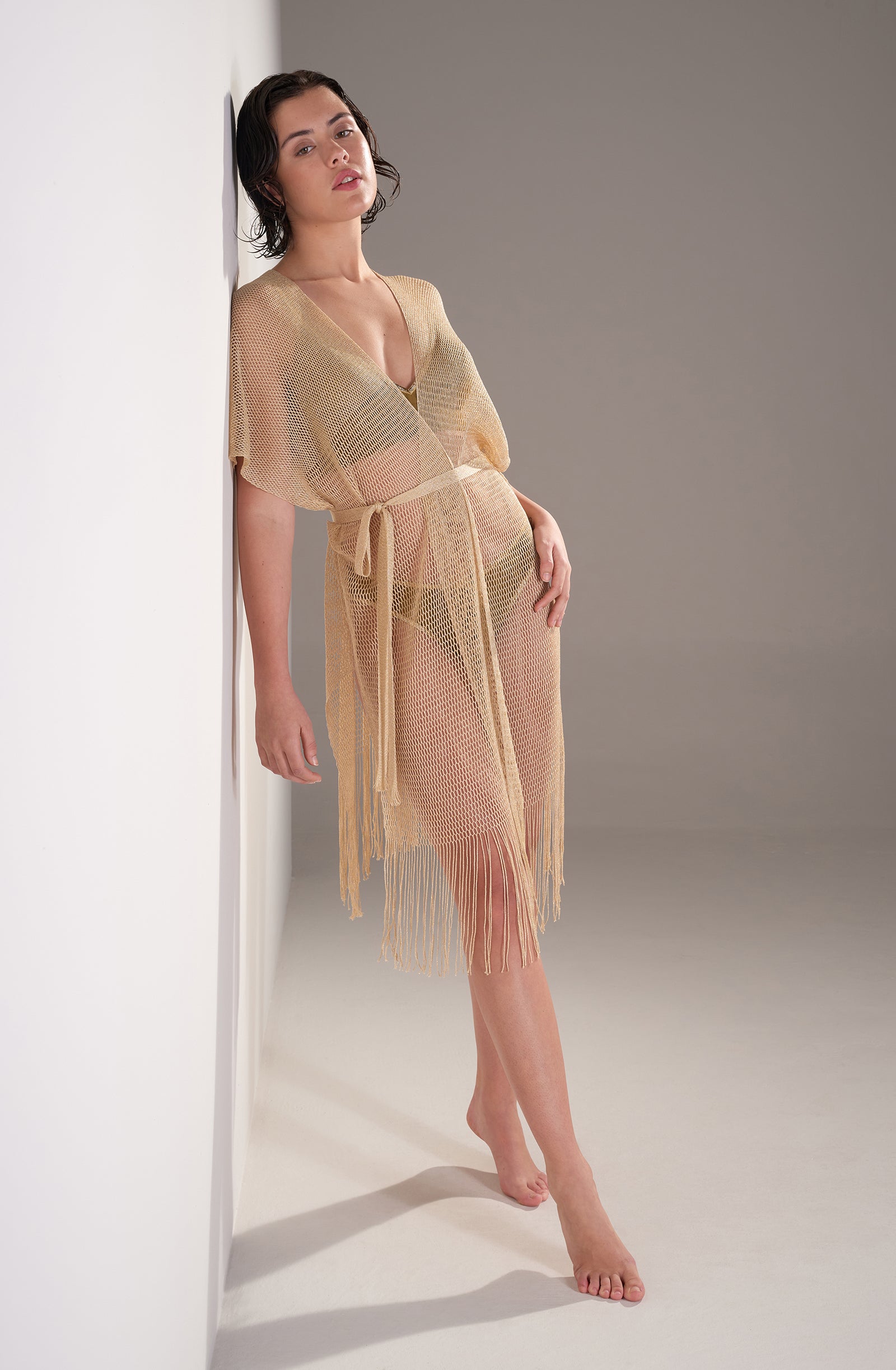 Veste Vita à franges - Jaune
