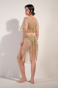 Veste Vita à franges - Jaune