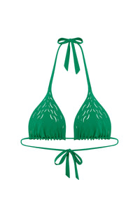 Haut de bikini triangle Wood - Jade