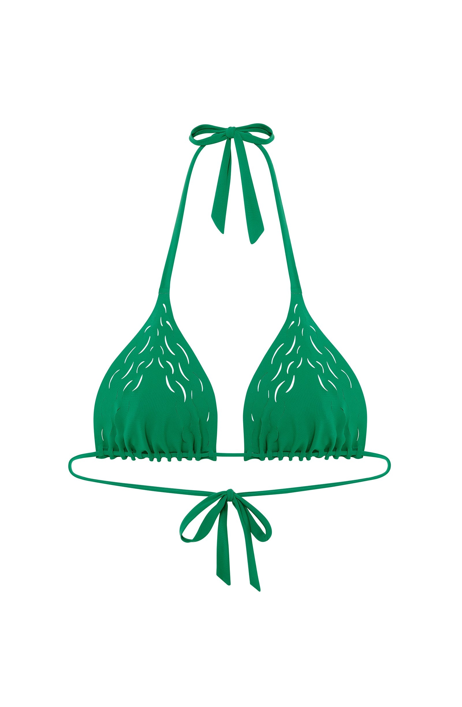 Haut de bikini triangle Wood - Jade