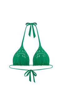 Haut de bikini triangle Wood - Jade