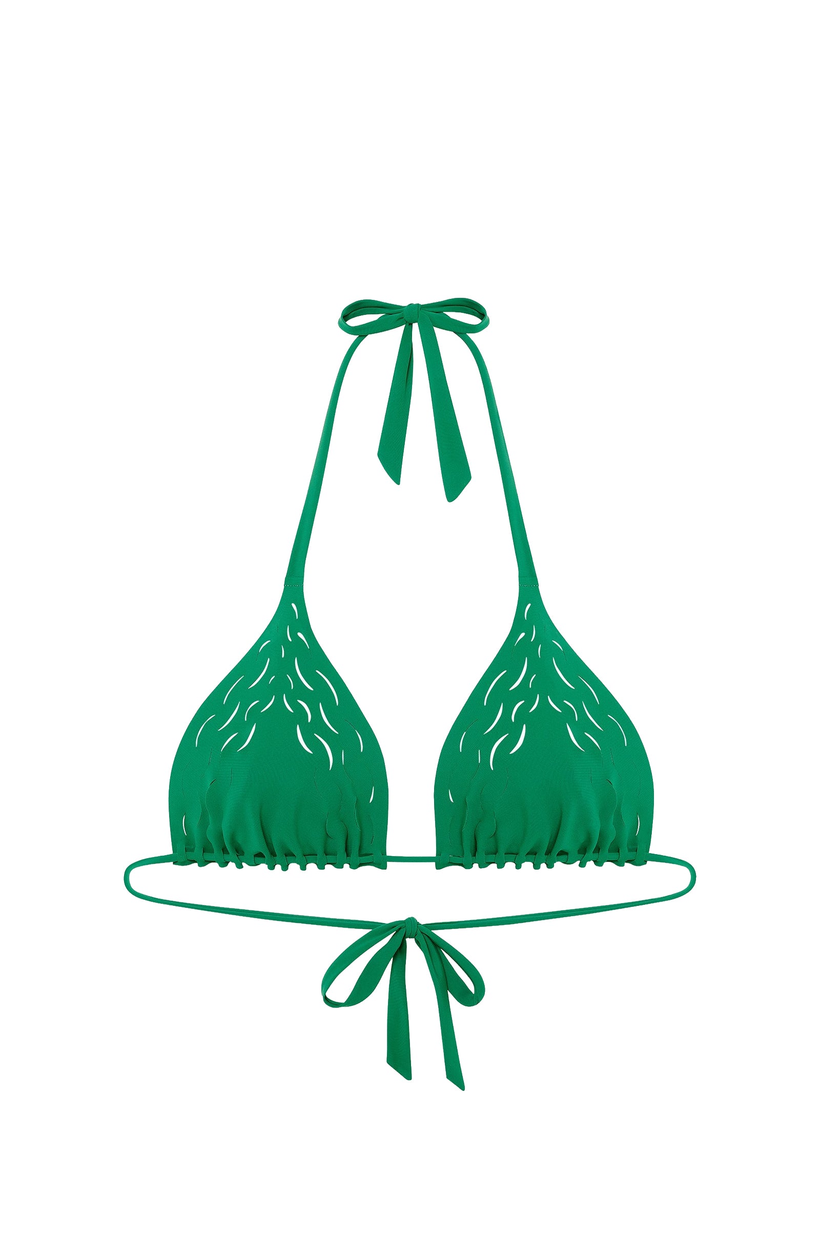 Haut de bikini triangle Wood - Jade