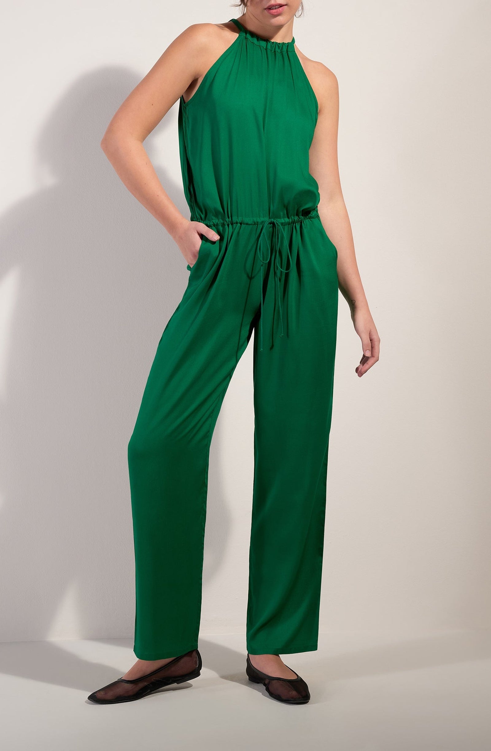 Zya jumpsuit with pockets - Jade