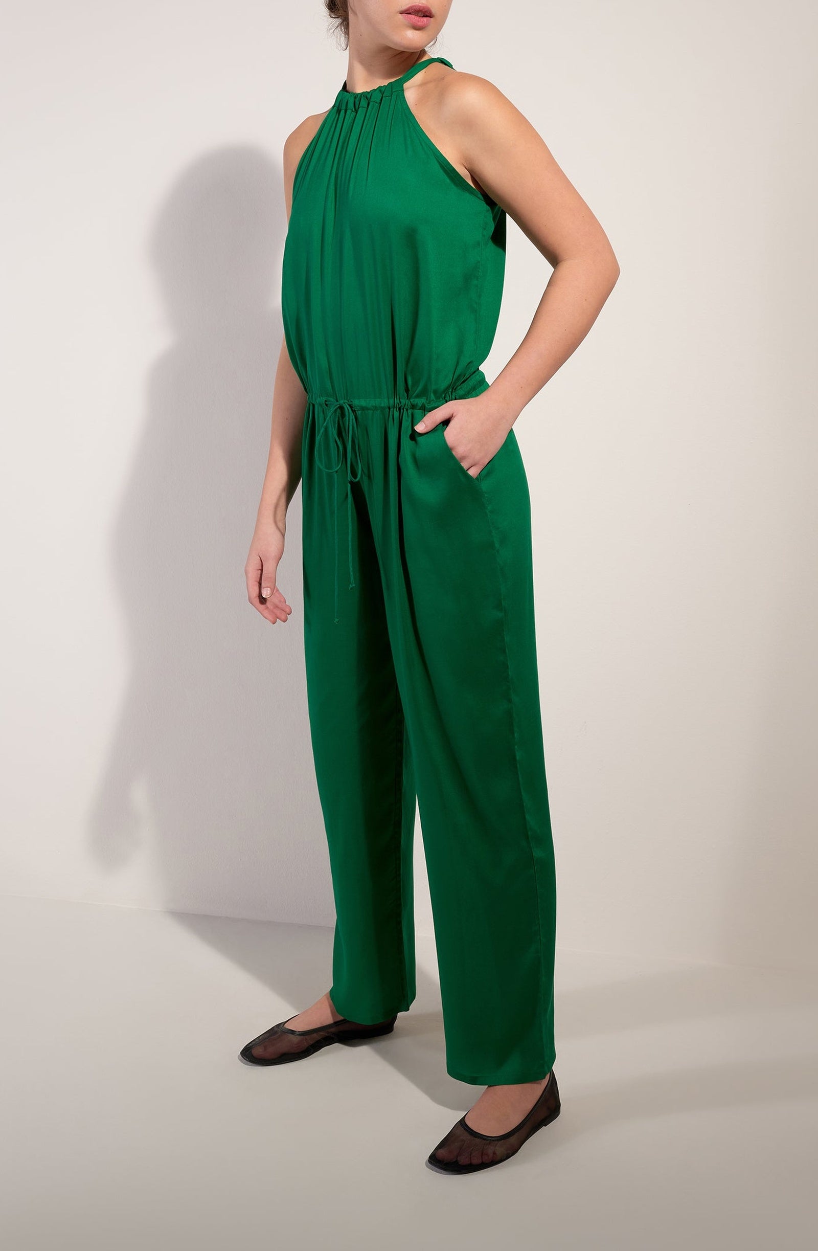 Zya jumpsuit with pockets - Jade