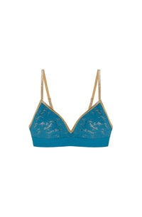 Soutien gorge triangle Nyni en dentelle et lurex - Persan