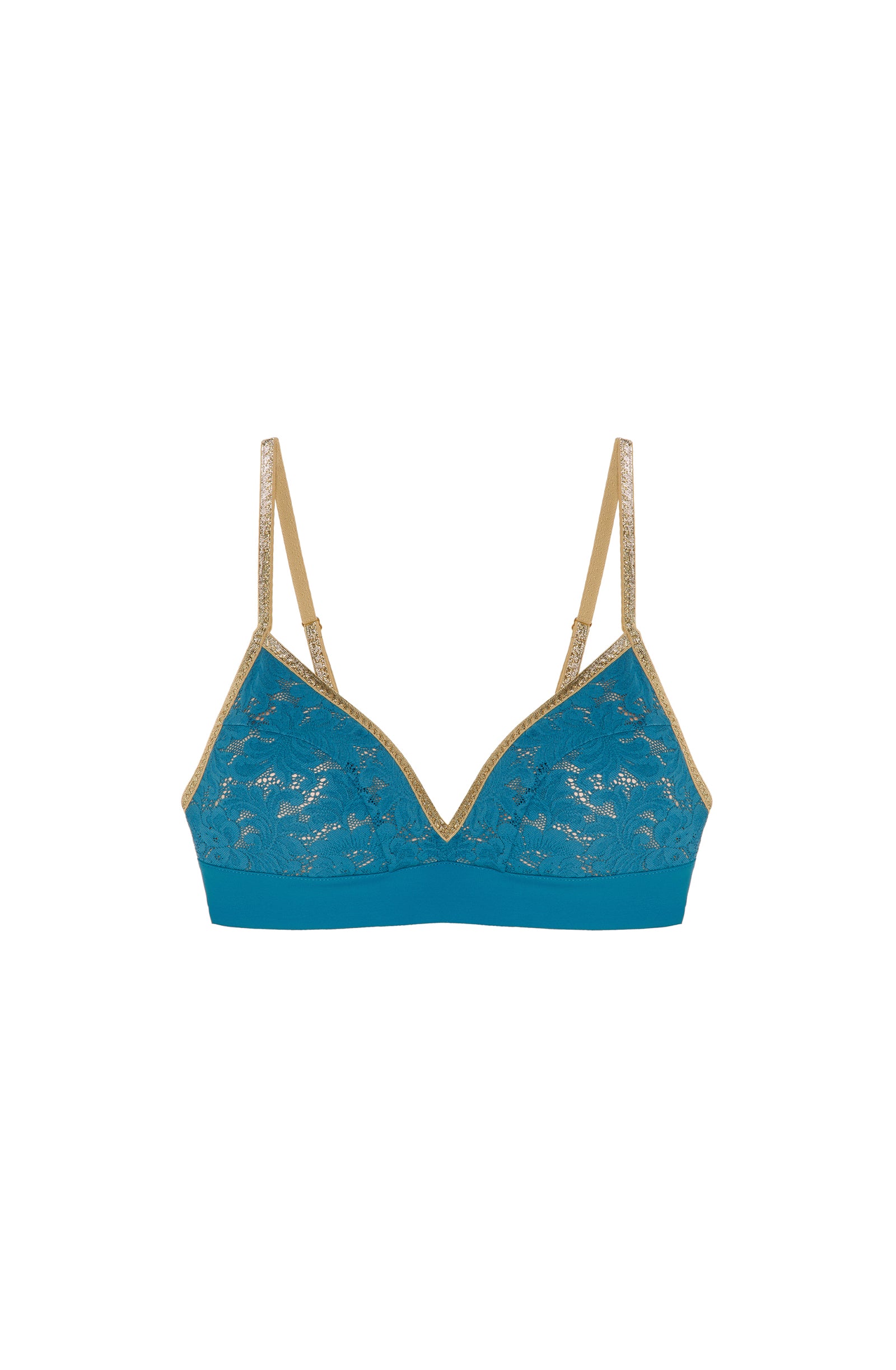 Soutien gorge triangle Nyni en dentelle et lurex - Persan
