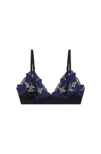 Soutien-gorge Sixtine en dentelle et broderie - Encre
