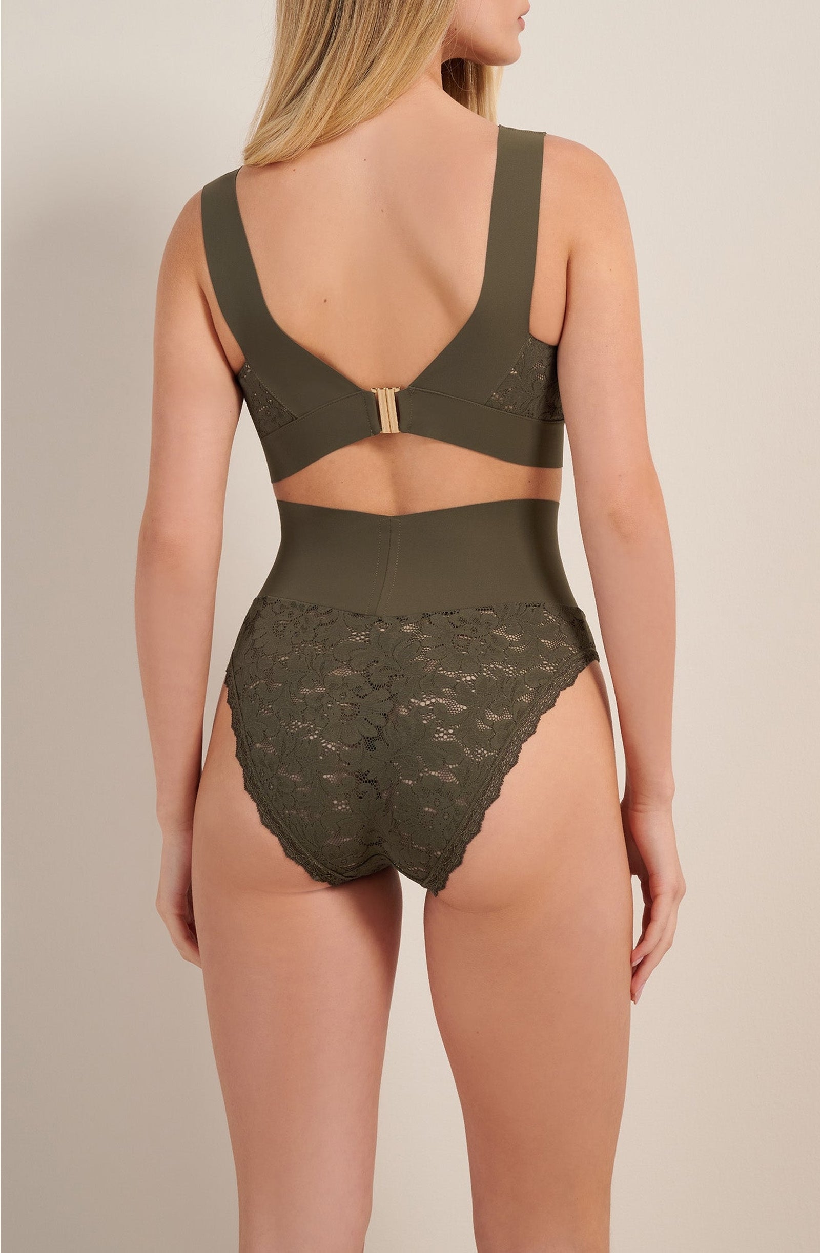 Culotte gainante taille haute Ceane - Lichen