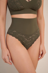 Culotte gainante taille haute Ceane - Lichen