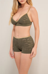 Shorty Dylan en dentelle et lurex - Lichen