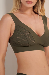 Soutien-gorge brassière en dentelle - Lichen