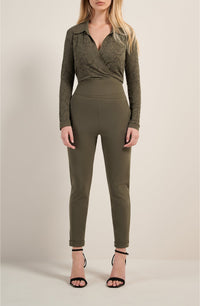 Pantalon slim Jazzi - Lichen