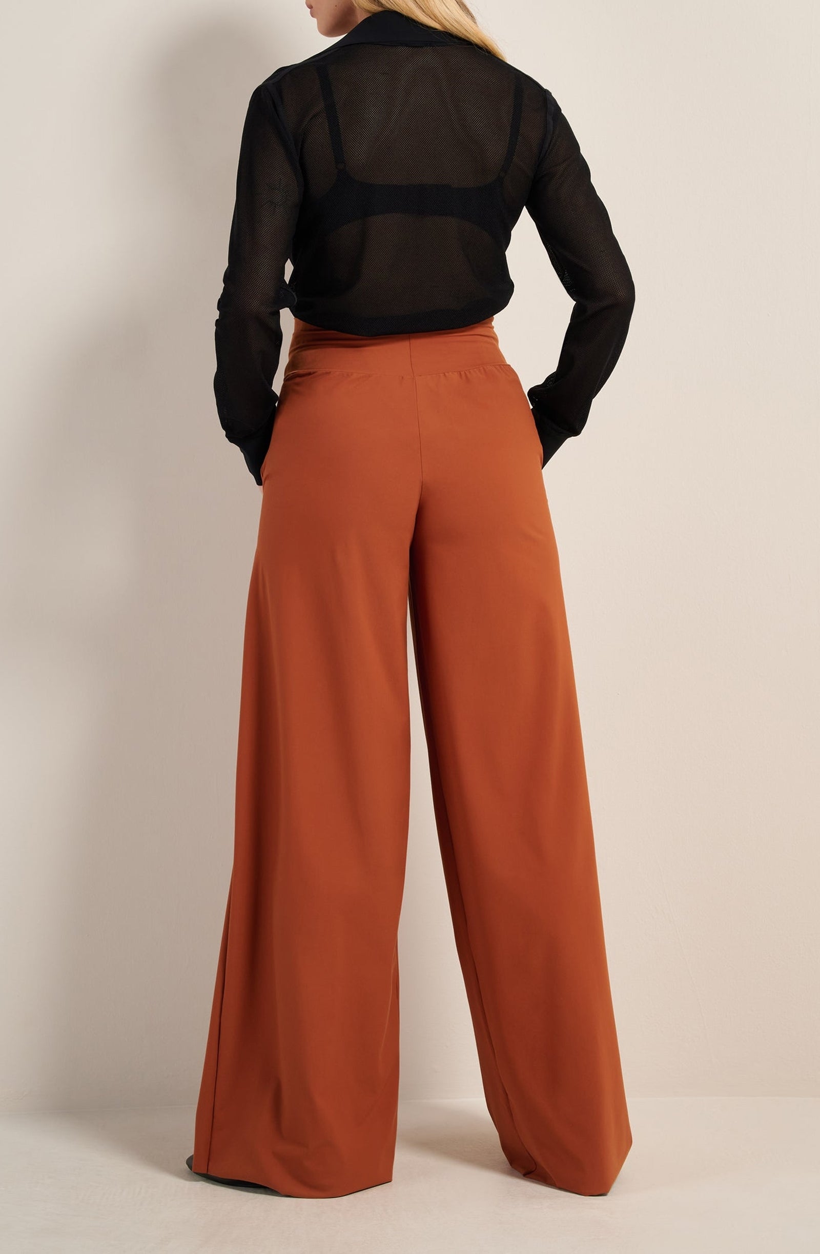 Pantalon à plis Panna - Noisette