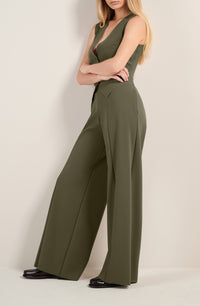 Pantalon large Peggy - Lichen