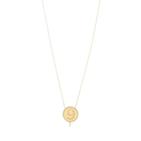 3qty RELIQUAT 1190€/ QTY IN : 1-QTY OUT : 0- ST : 0% // Collier médaillon numéro 9-Jaune