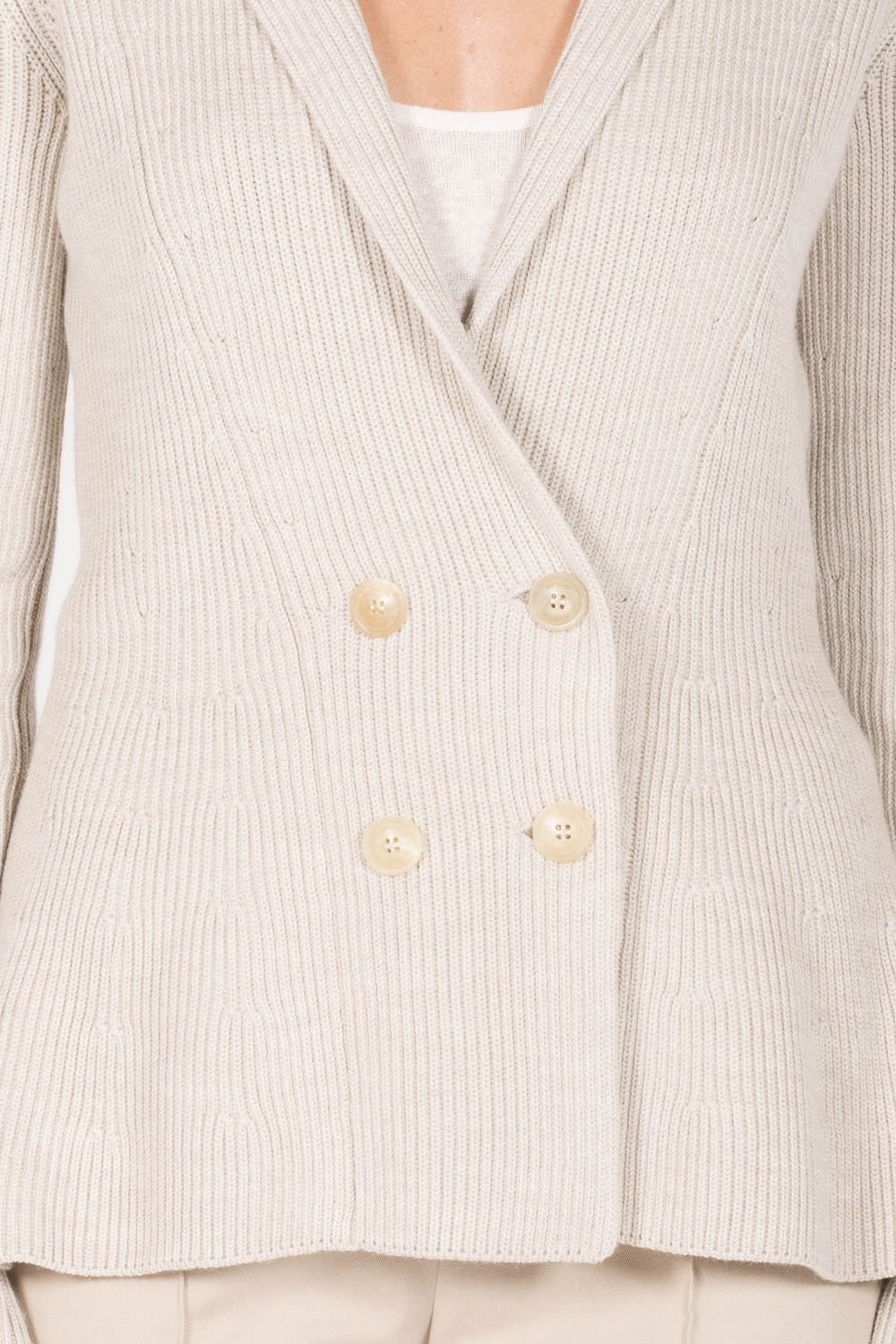 Stone_1QTY // Blazer croisé en laine - Stone