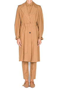 Vicuna_1QTY // Trench-coat ceinturé en laine - Vicuna