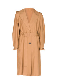 Vicuna_1QTY // Trench-coat ceinturé en laine - Vicuna